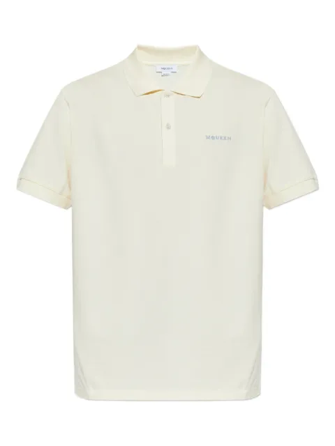 Alexander McQueen playera tipo polo con logo