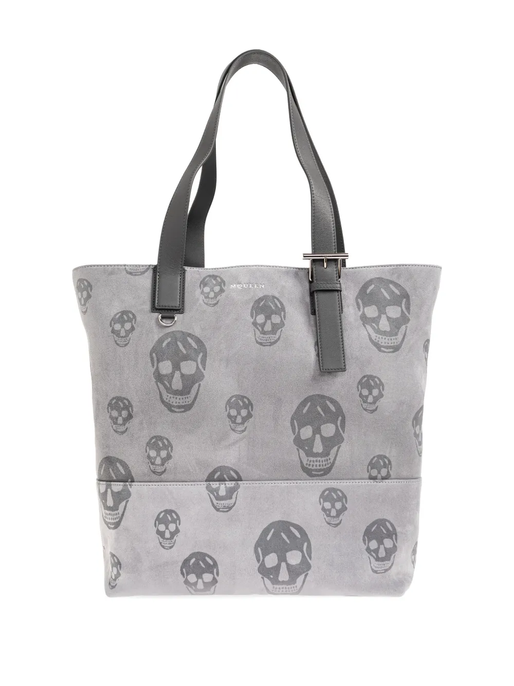 Alexander McQueen T-Bar skull-print shoulder bag | gris | Image 1
