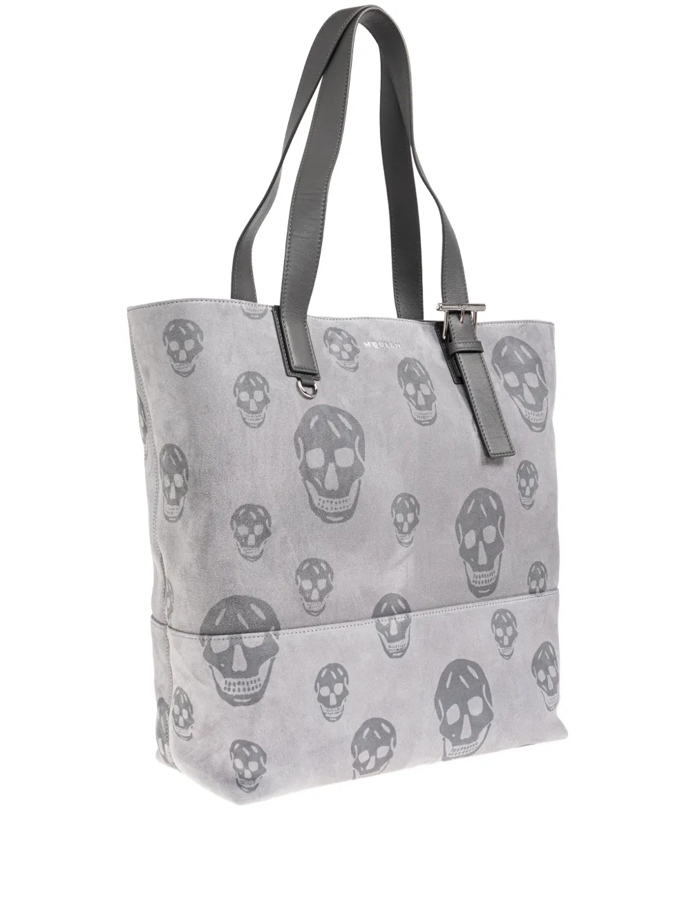  Alexander Mcqueen Bolso De Hombro T-bar Con Calavera Estampada - Gris 