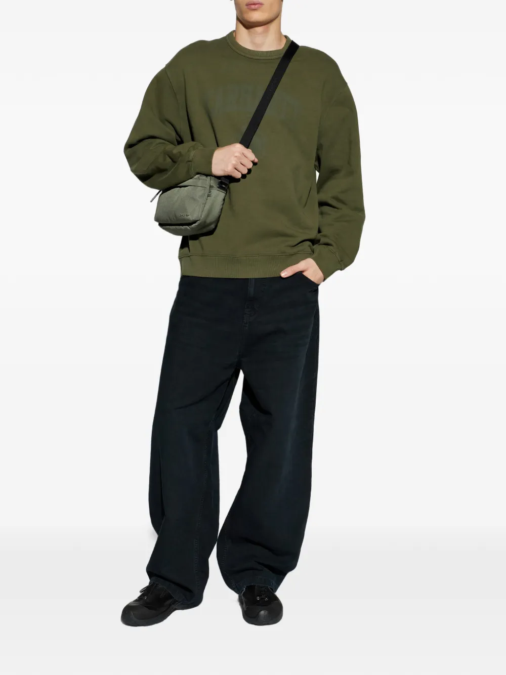 Carhartt WIP logo-detail sweatshirt - Groen