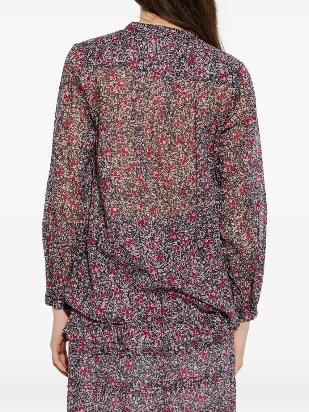 Isabel Marant Étoile Maria Floral Buttoned Top In Multi