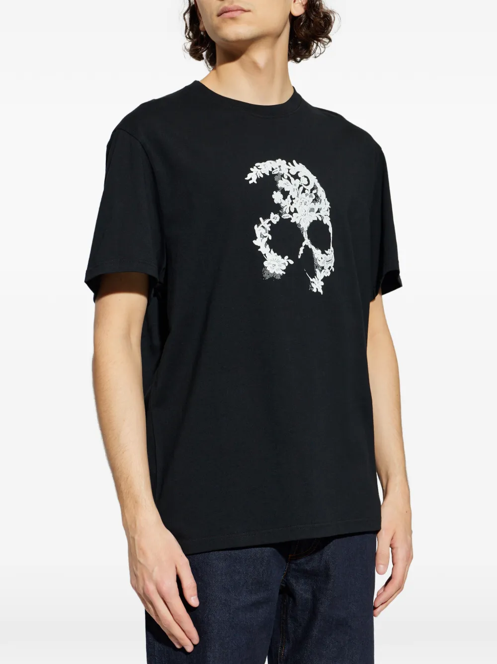 Alexander McQueen スカル Tシャツ | ブラック | FARFETCH JP
