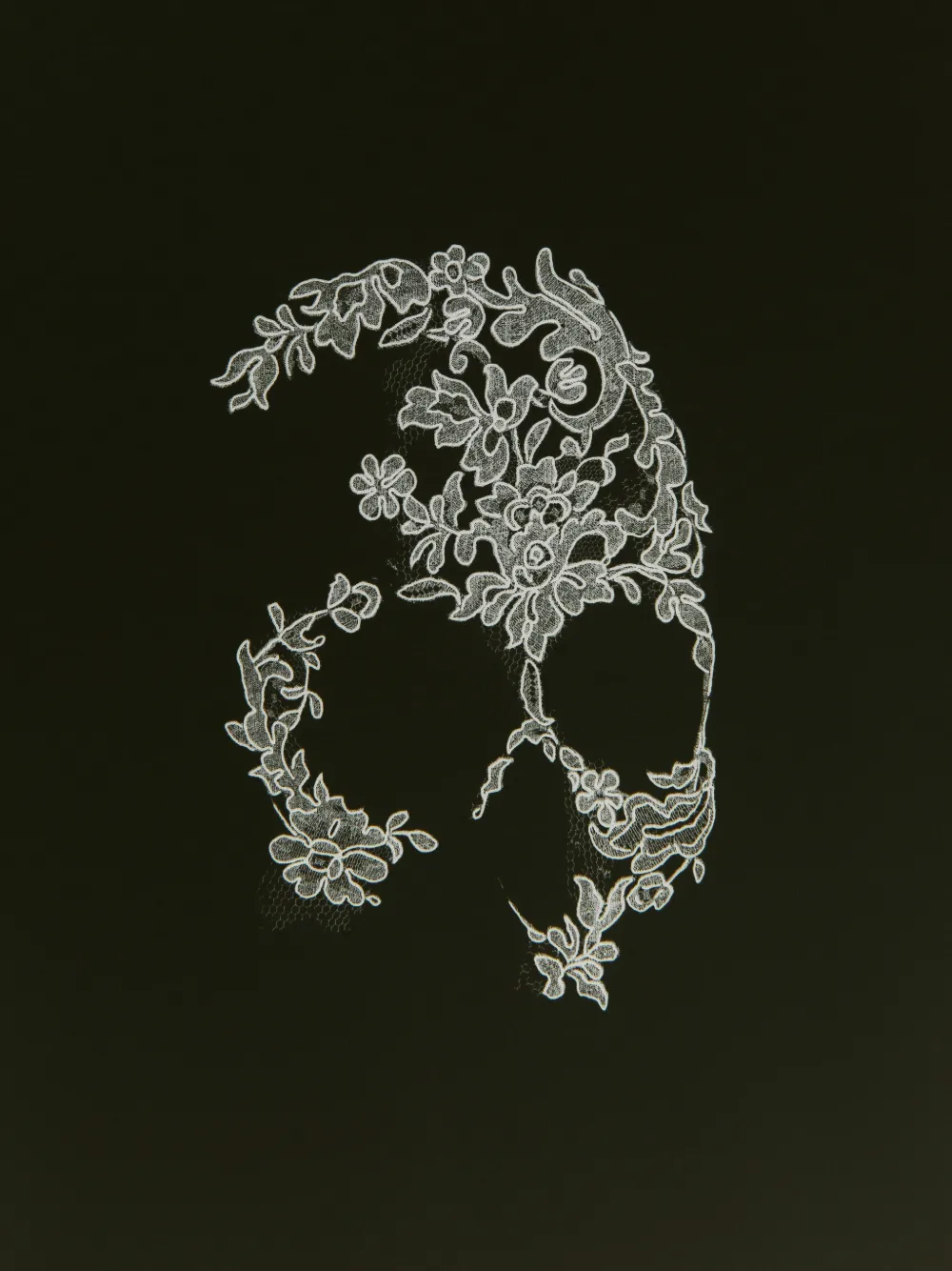 Alexander McQueen T-shirt met doodskop Zwart
