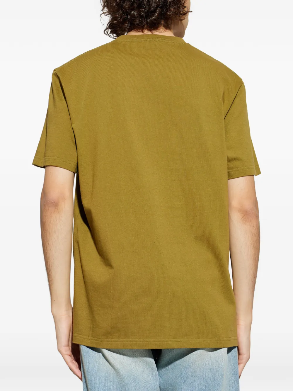 Alexander McQueen T-shirt met logoprint Bruin