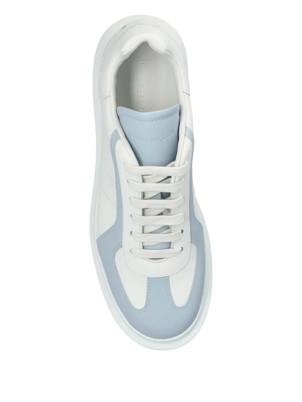Alexander McQueen Oversized Retro leren sneakers Wit