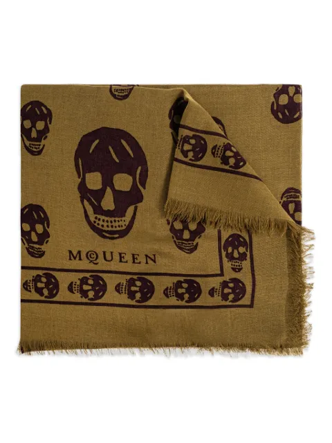 Alexander McQueen skull-print scarf