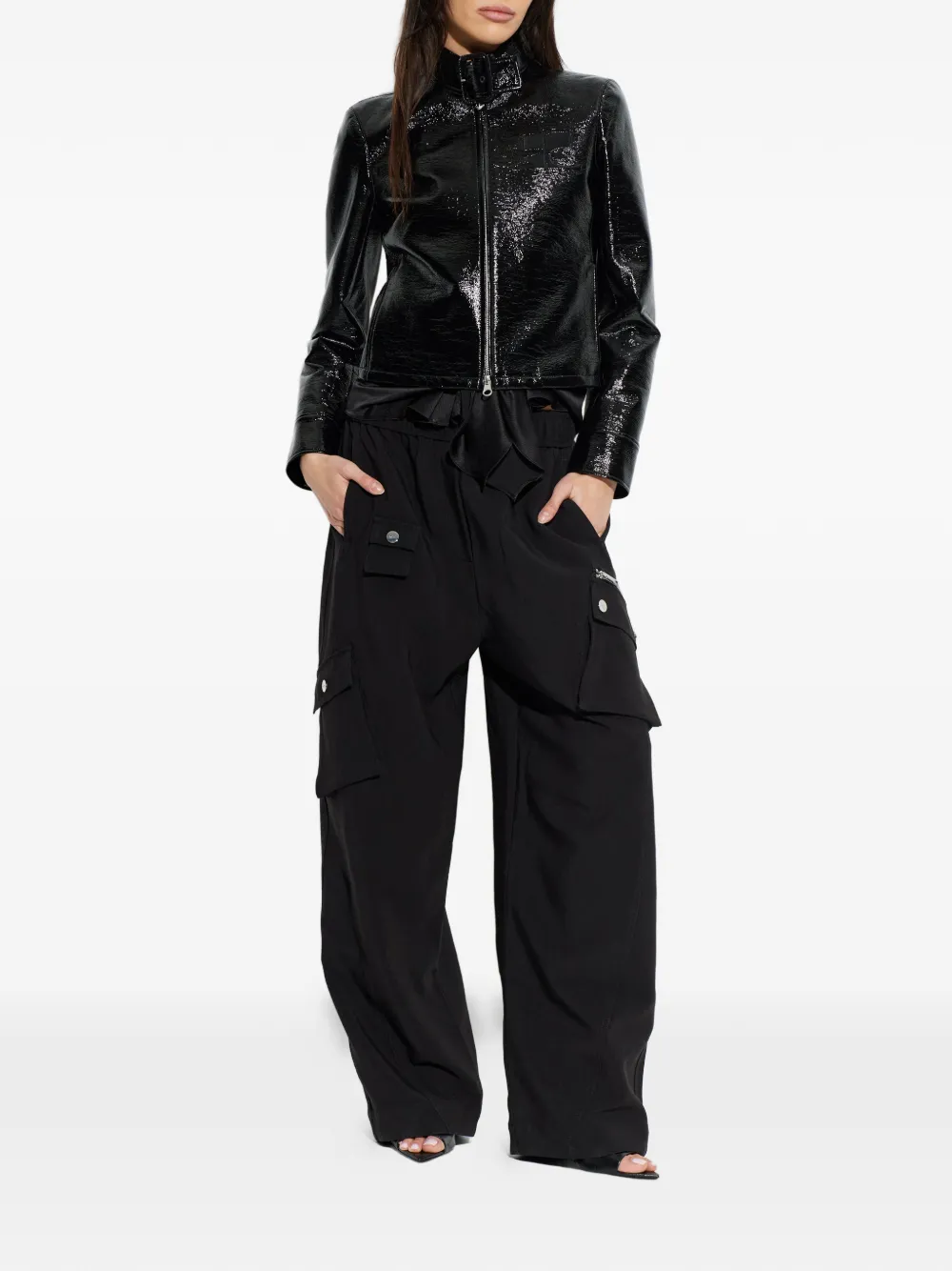  Courrèges City Zip-fastening Jacket - Black 