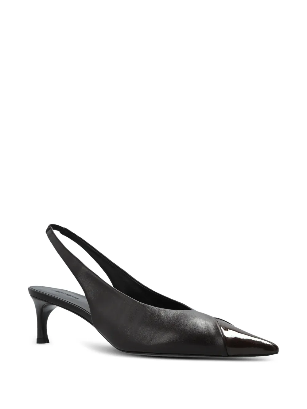  Rotate Birger Christensen Cap-toe Slingback Pumps - Brown 