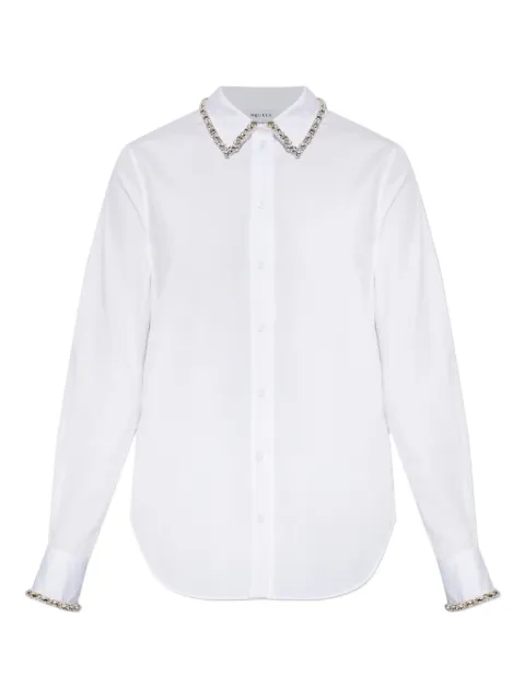 Alexander McQueen embellished collared shirt