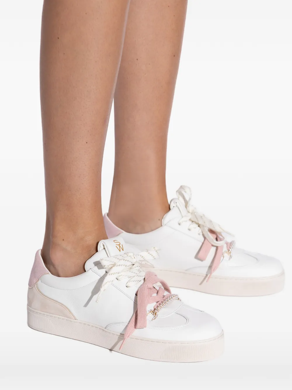 Stuart Weitzman Katoenen sneakers Wit