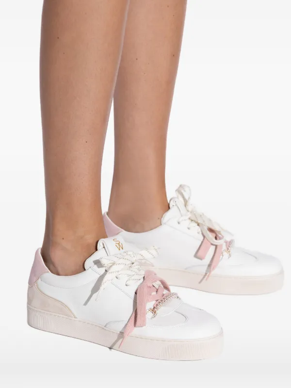 Stuart Weitzman Colton lace-up Sneakers | White | FARFETCH
