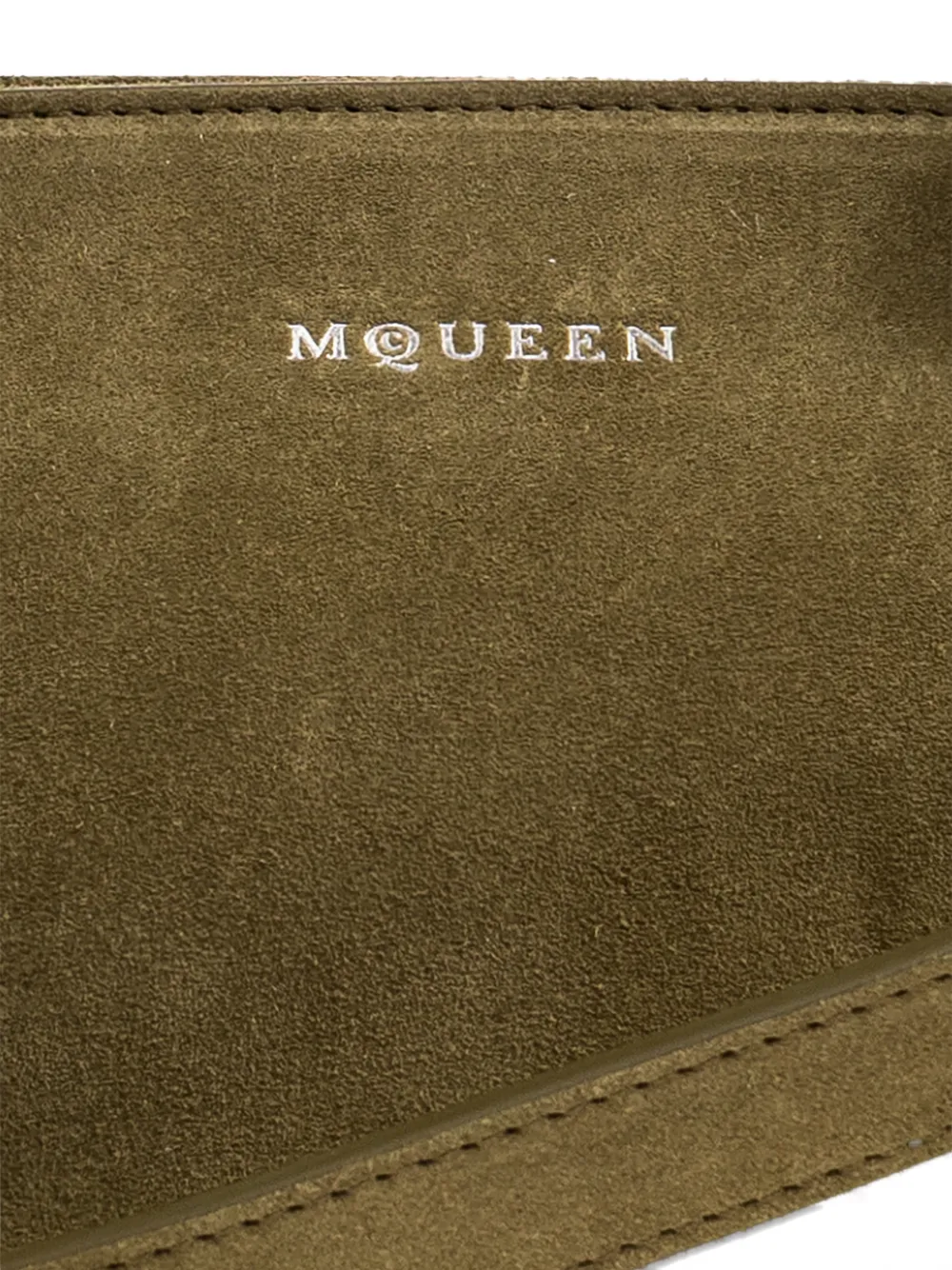 suede ring-detail tote bag