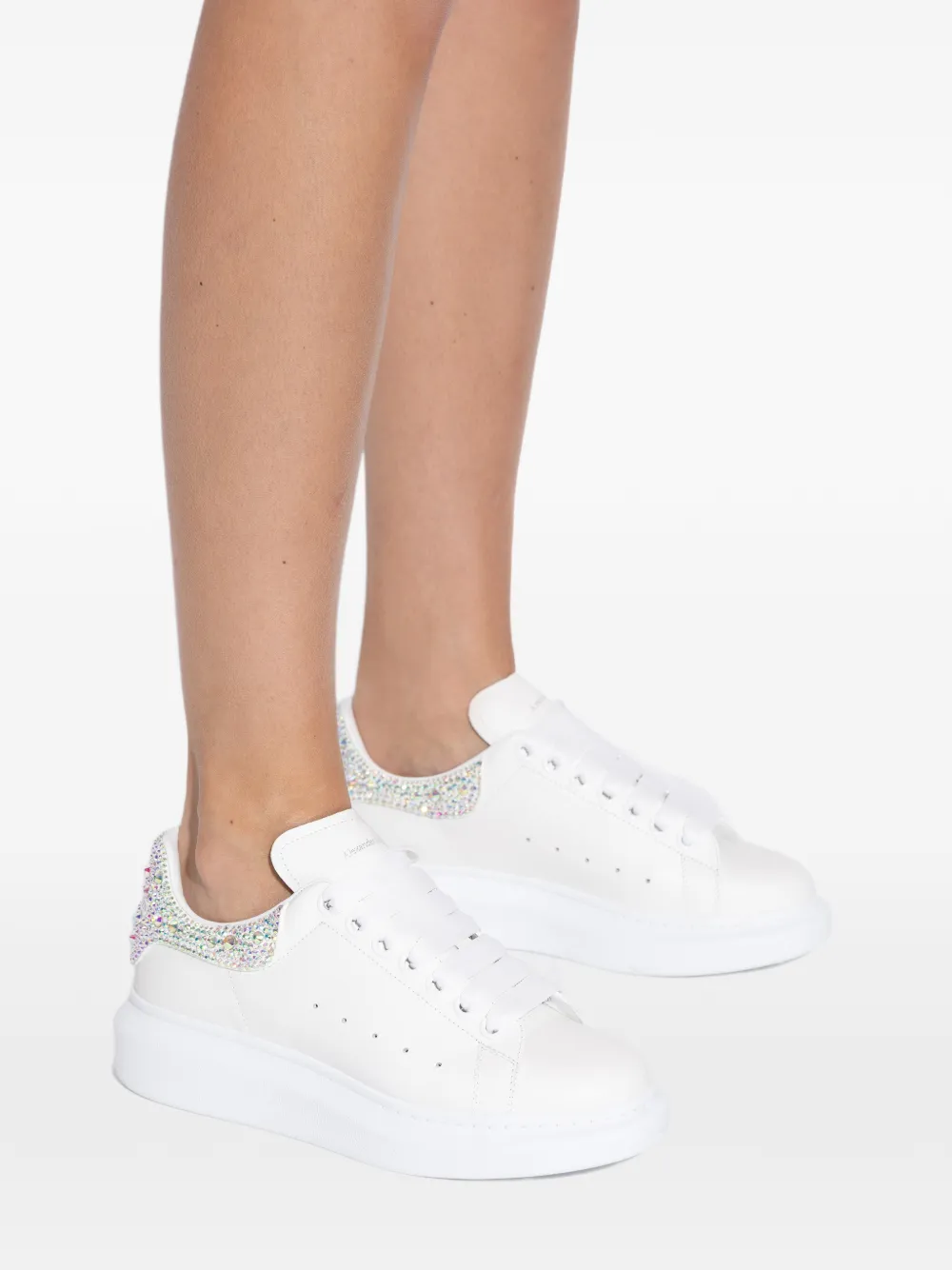 Alexander McQueen Verfraaide sneakers Wit