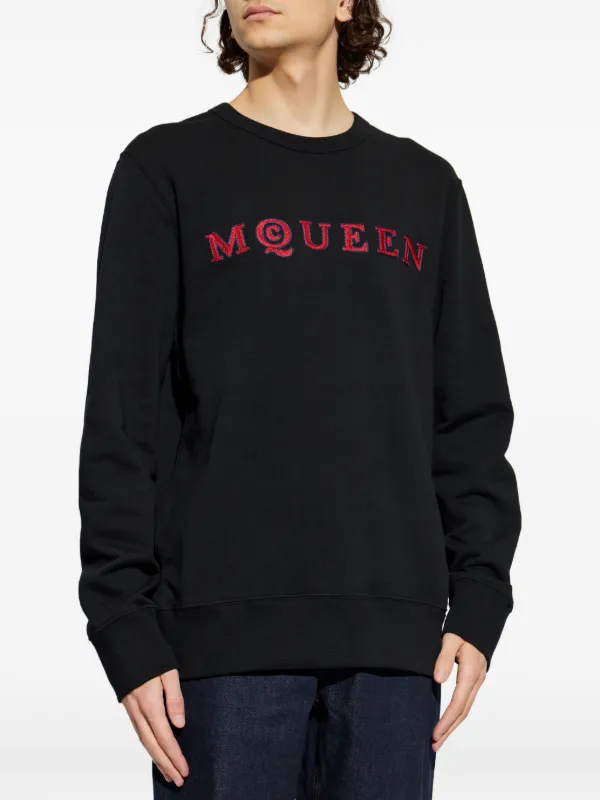 Alexander McQueen Embroidered long-sleeves Sweater | Black