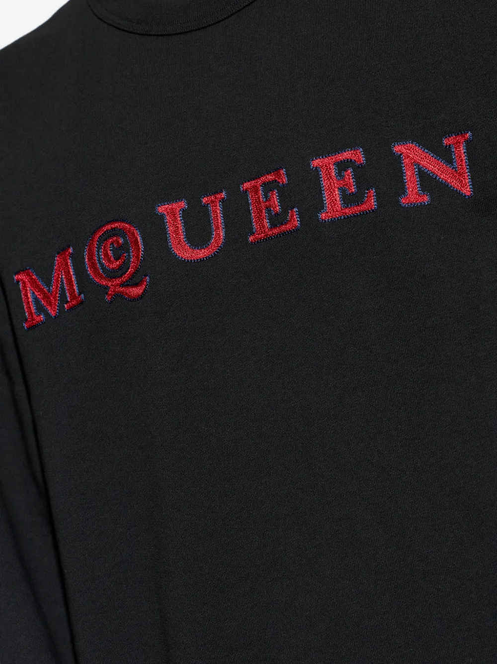 Alexander McQueen Trui met borduurwerk en lange mouwen Zwart