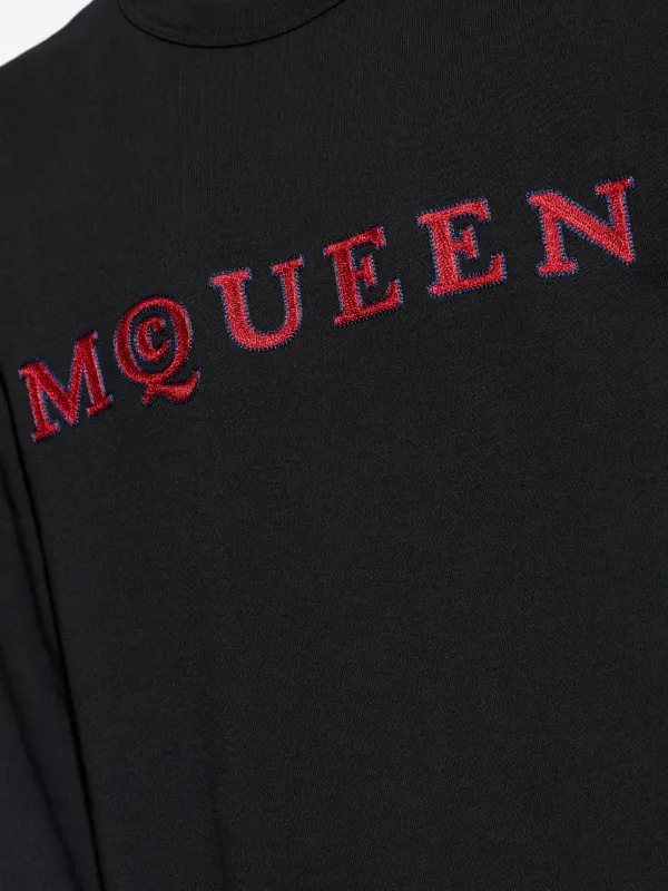 Alexander McQueen Embroidered long-sleeves Sweater | Black