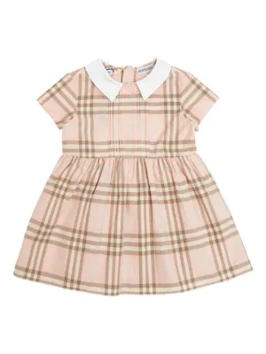 Burberry Kids チェック ワンピース セット | ピンク | FARFETCH JP