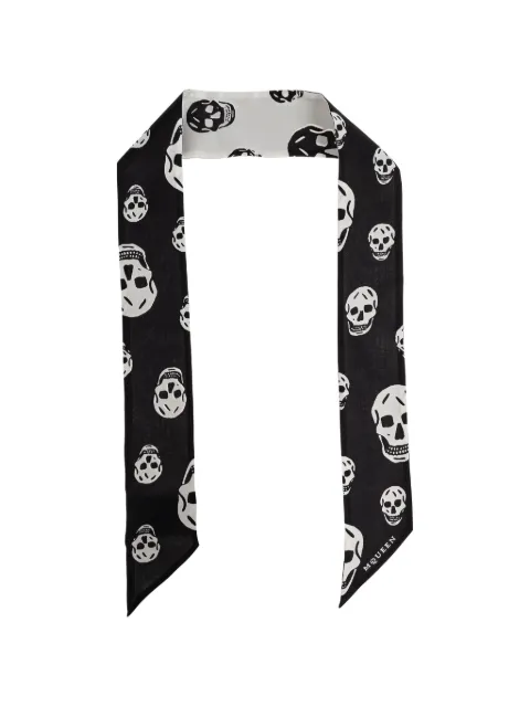 Alexander McQueen mascada con motivo Skull