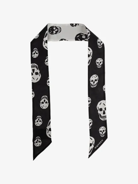 Alexander McQueen skull-print scarf