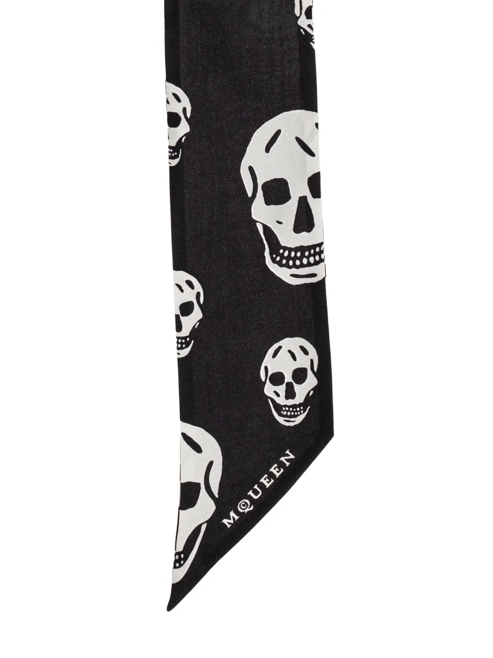 Alexander McQueen skull-print scarf - Zwart