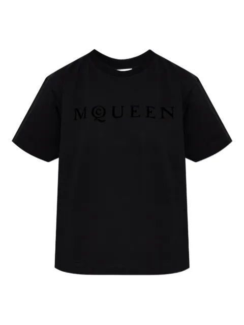 Alexander McQueen camiseta con logo estampado