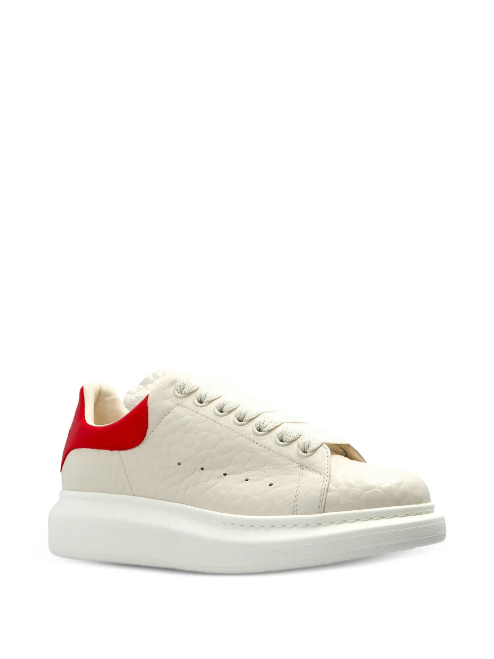 Alexander McQueen lace-up platform sneakers - Wit