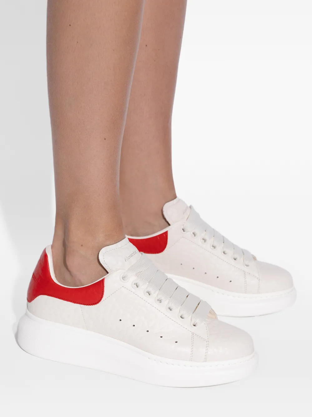 Alexander McQueen Sneakers met plateauzool Wit