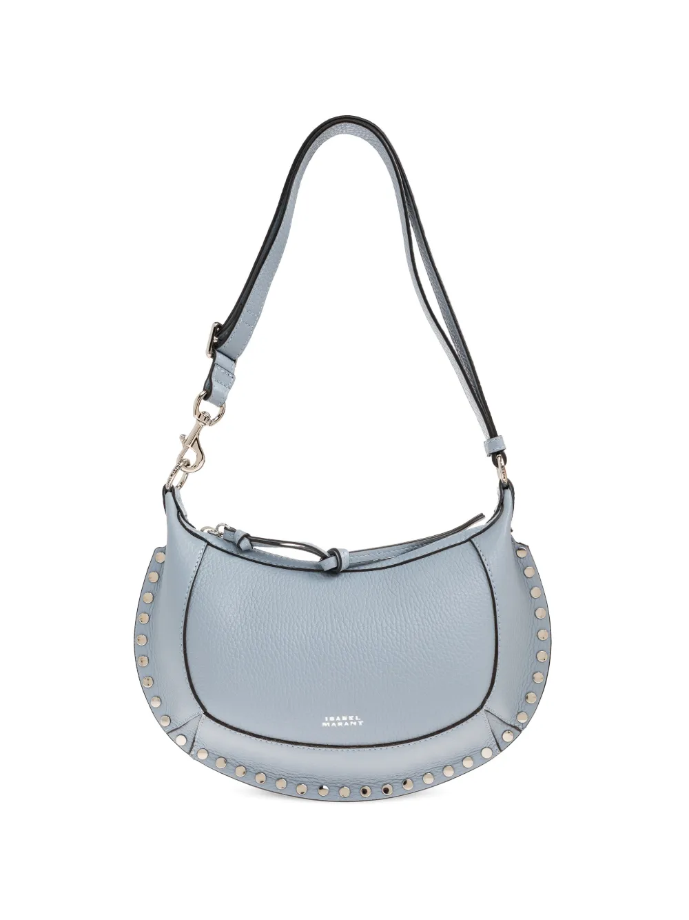 ISABEL MARANT Oskan Moon studded leather shoulder bag - Blu