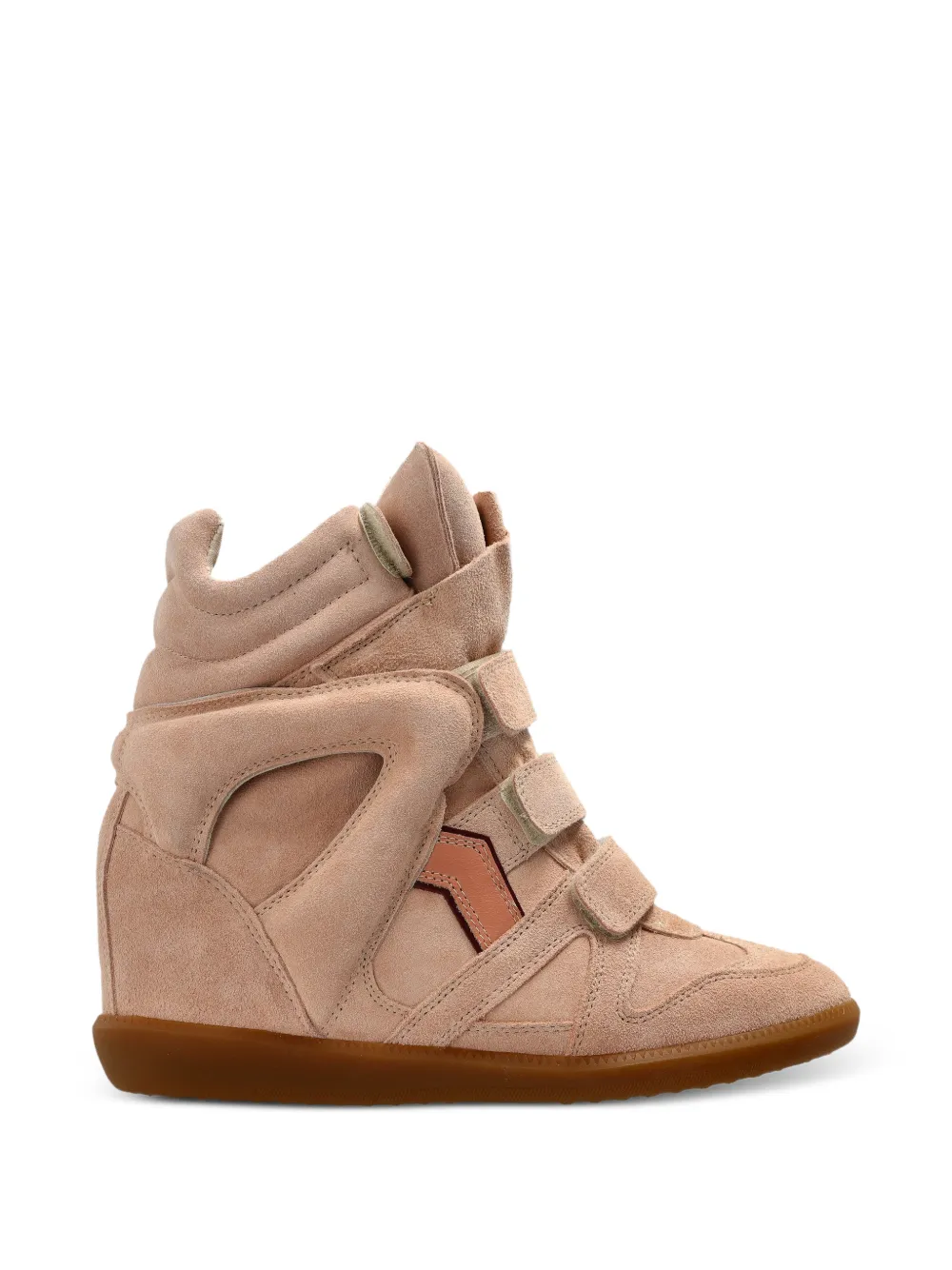 ISABEL MARANT Bekett cut-out touch-strap sneakers - Toni neutri