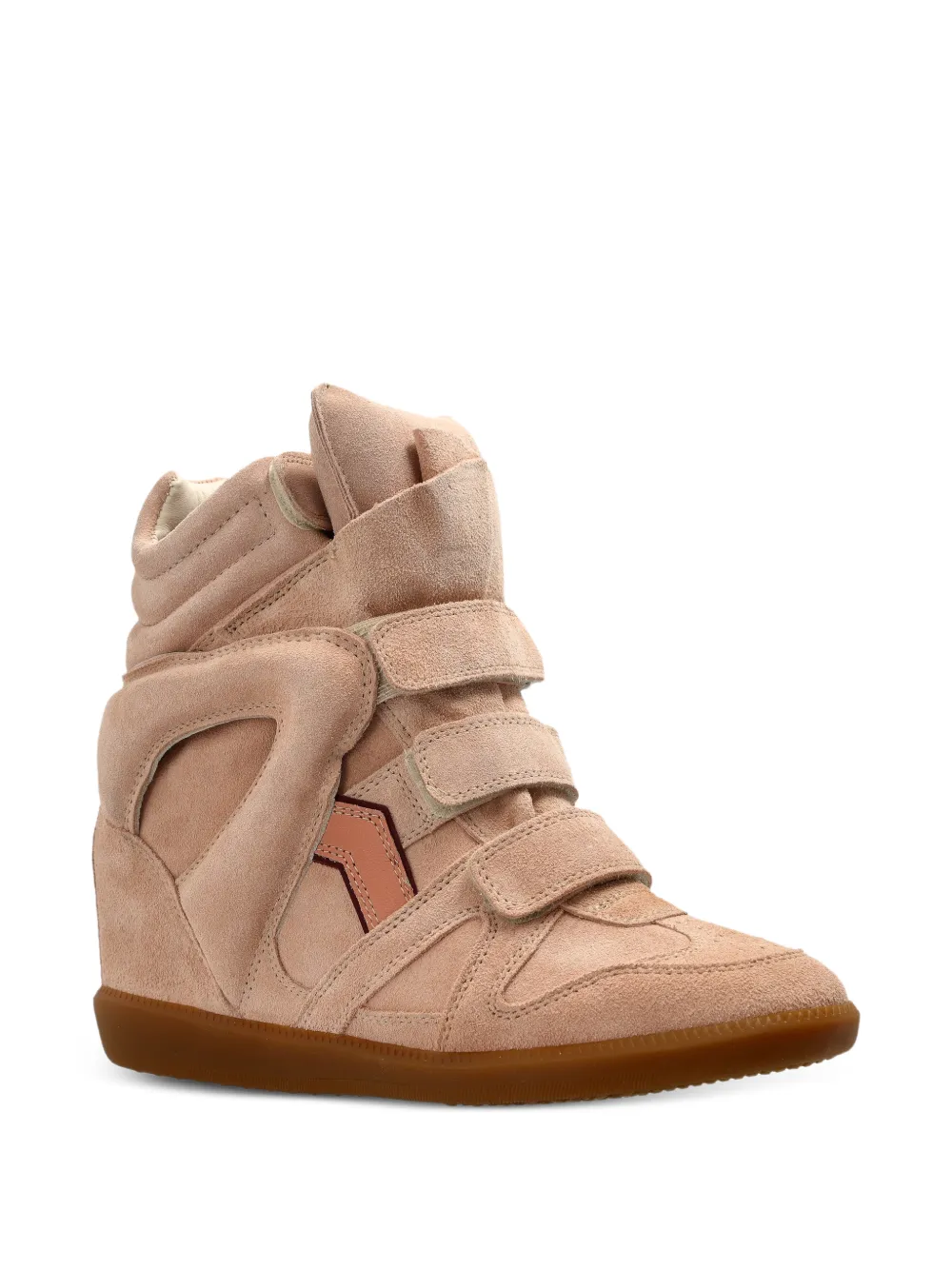 ISABEL MARANT Bekett cut-out touch-strap sneakers - Beige