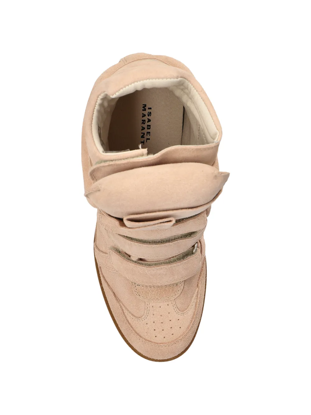 ISABEL MARANT Bekett sneakers met klittenband en uitgesneden details Beige