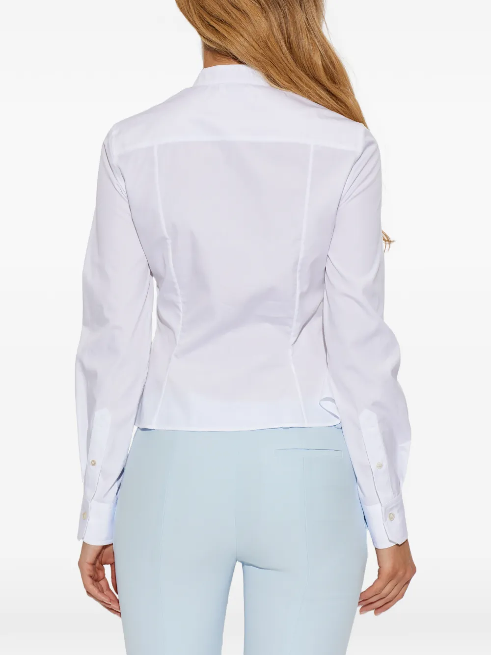 Alexander McQueen Geplooide Blouse Wit