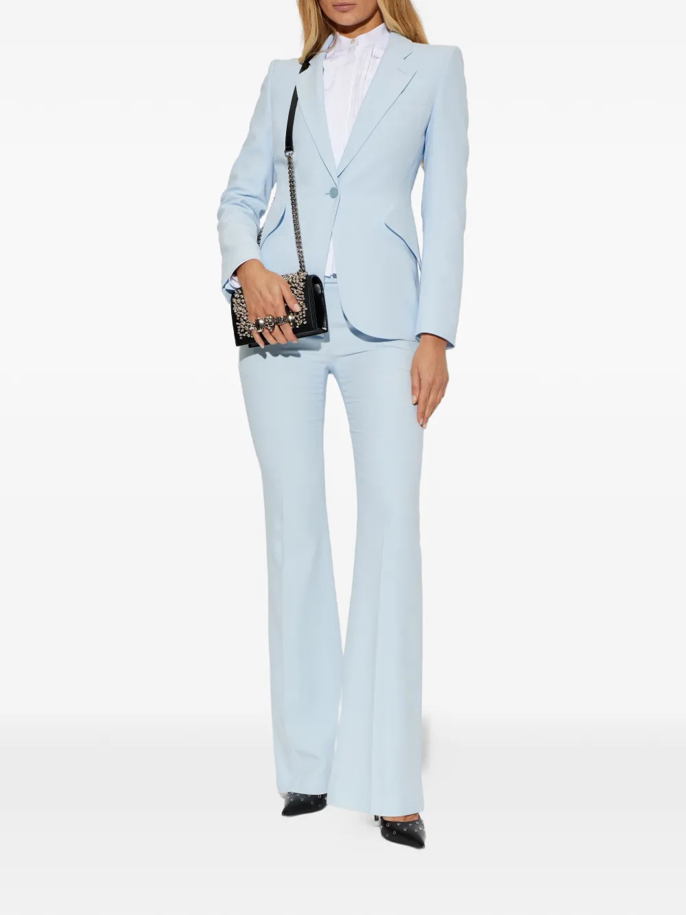 Alexander McQueen pleated shirt - Wit