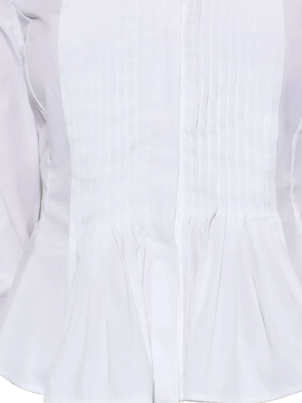 Alexander McQueen Geplooide Blouse Wit