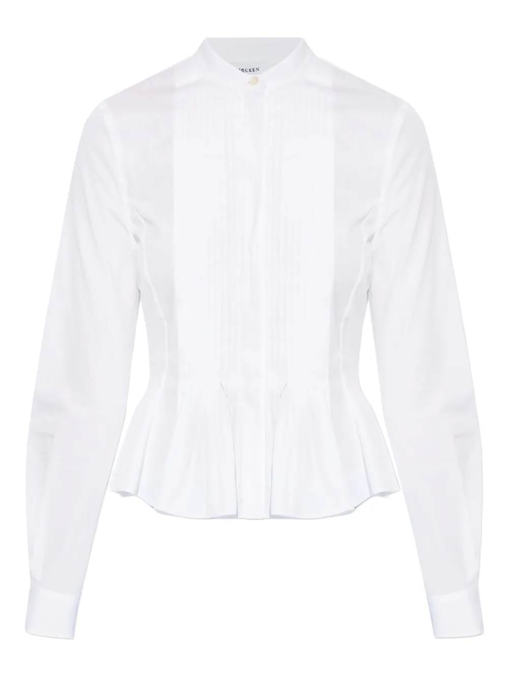 Alexander McQueen pleated shirt - Weiß