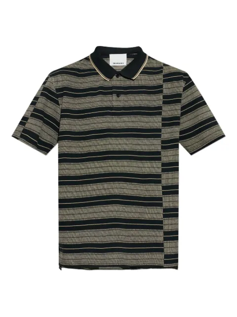 MARANT Safko striped-pattern polo shirt