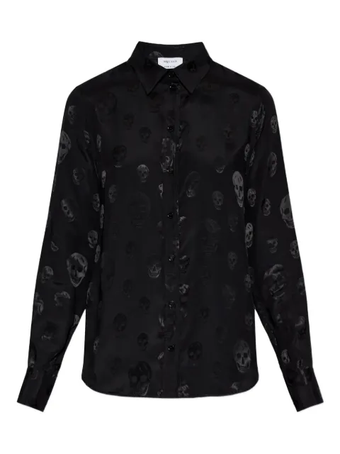 Alexander McQueen top con motivo skull