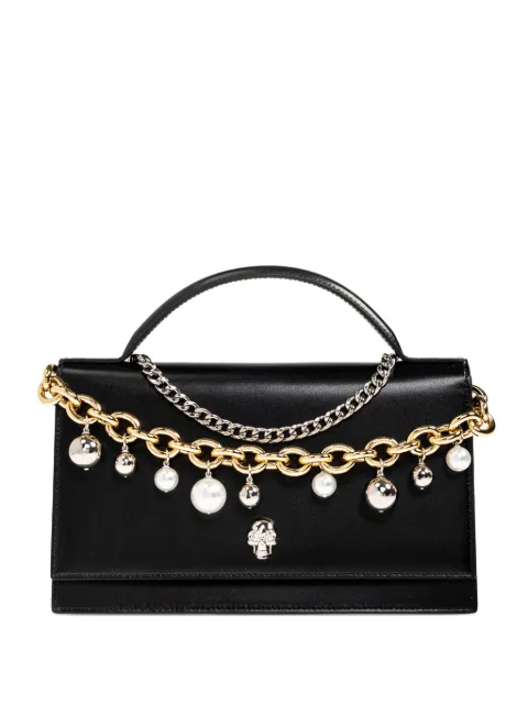 Alexander McQueen skull chain-embellished tote bag
