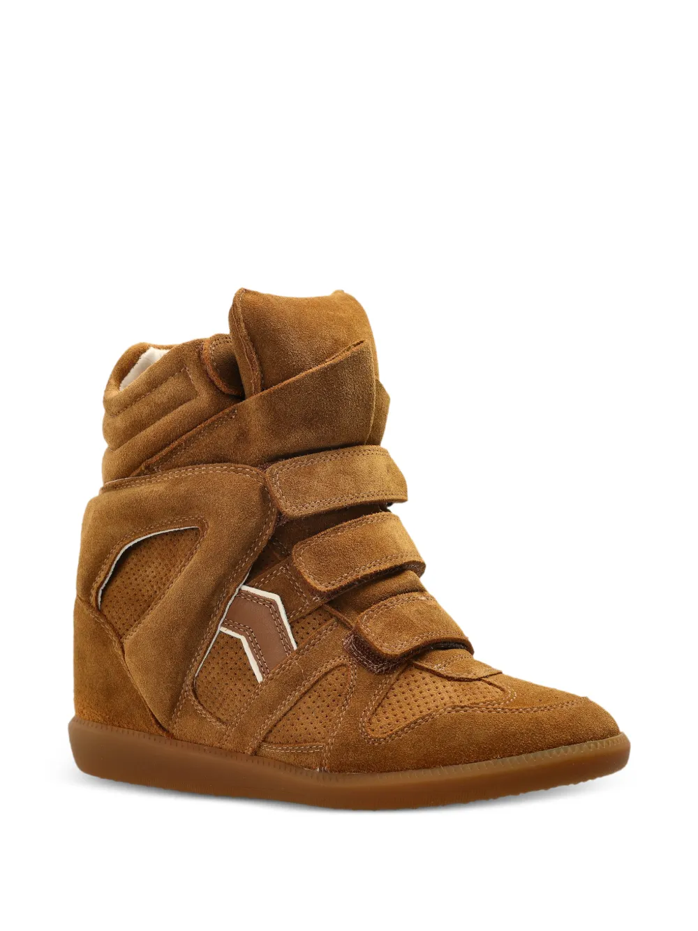 ISABEL MARANT Bekett touch-strap sneakers - Bruin