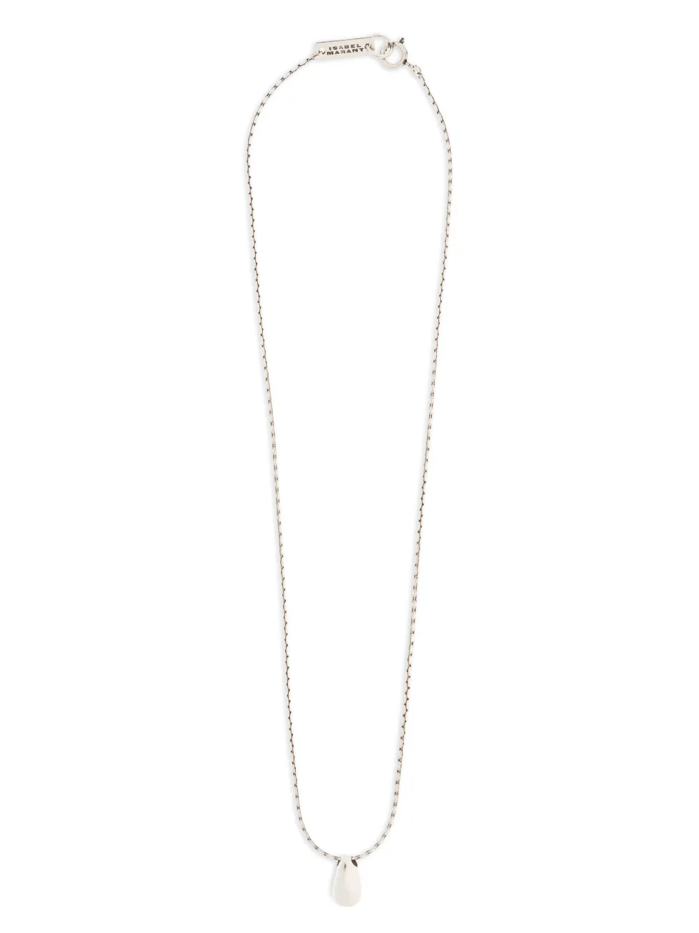 ISABEL MARANT teardrop-pendant necklace - Silber