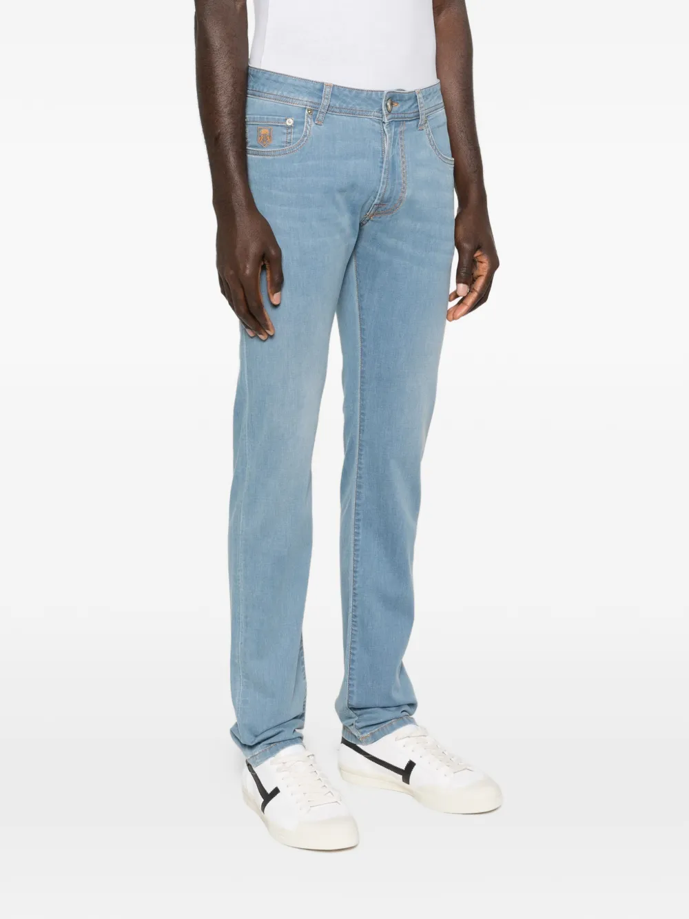  Corneliani Logo Jeans - Blue 