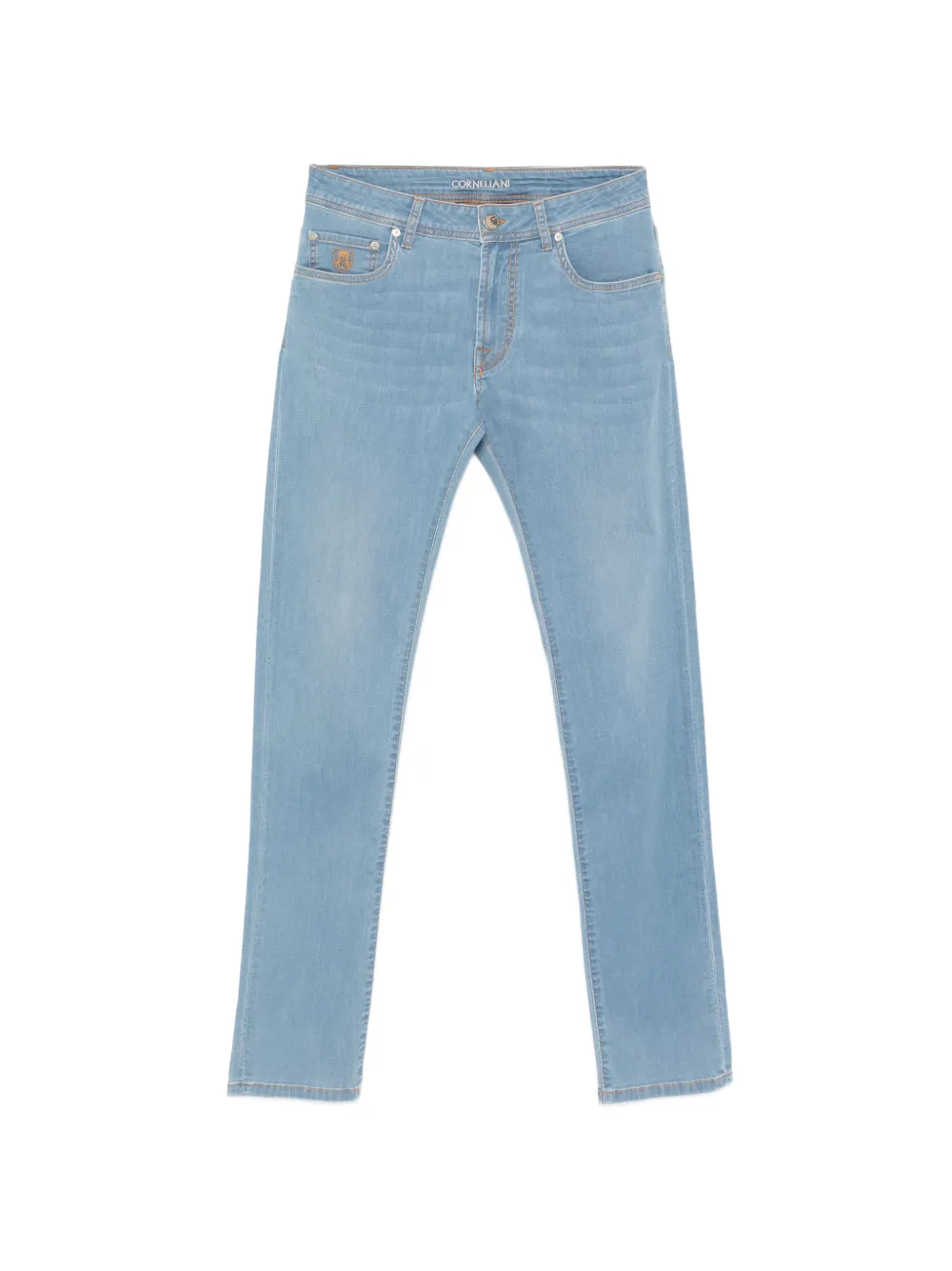 Corneliani logo jeans - Blu