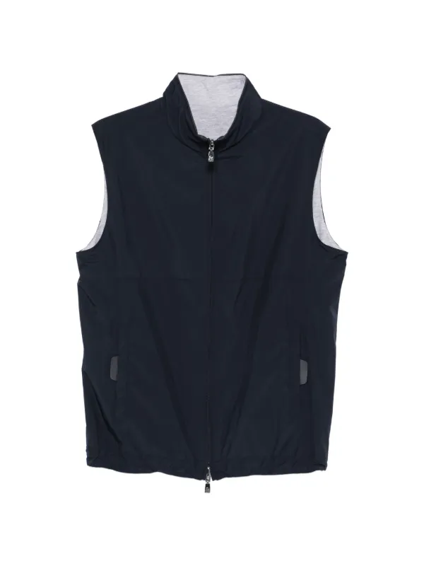 Corneliani zip-up Gilet | Blue | FARFETCH