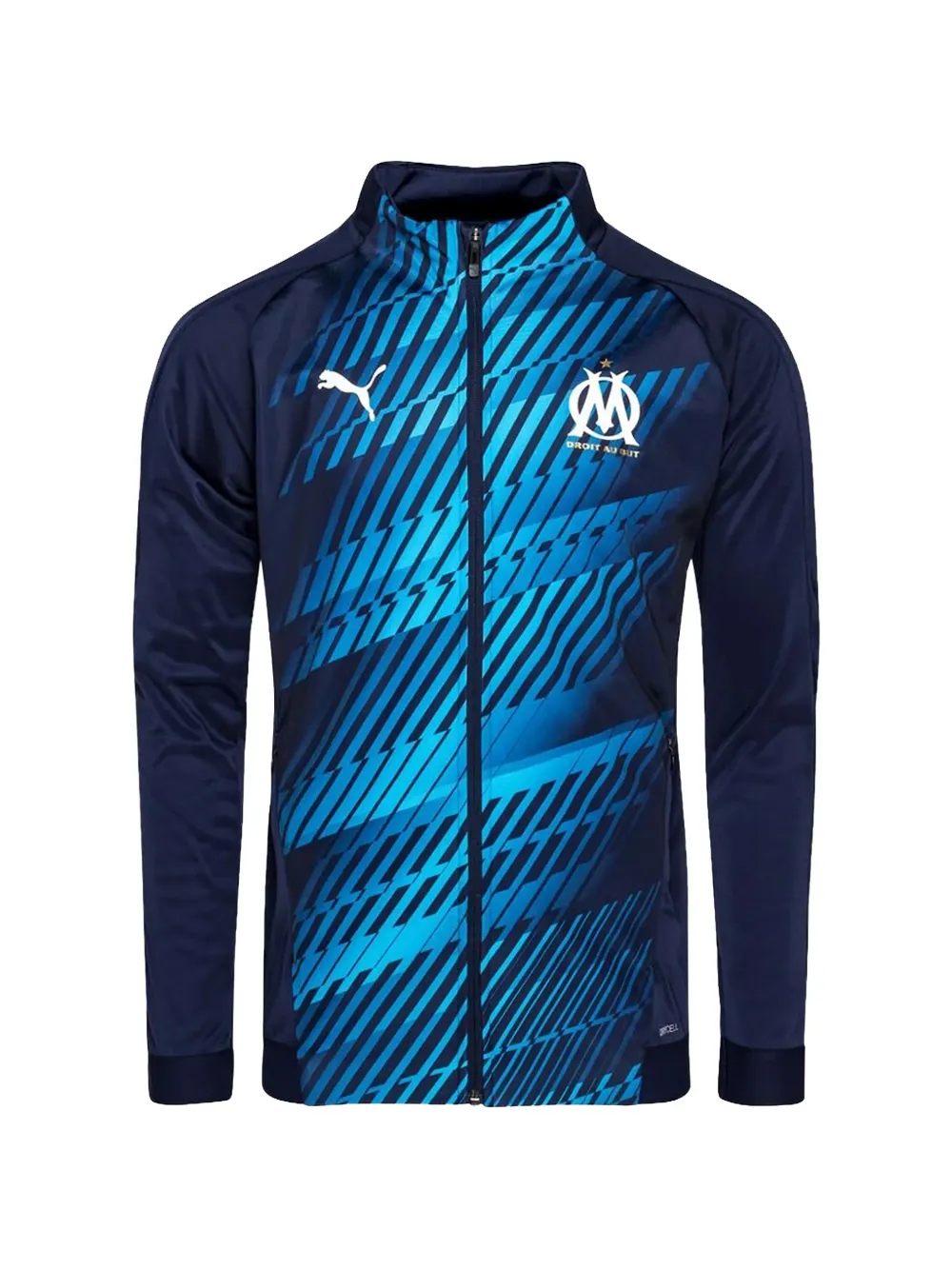 PUMA T-shirt a maniche lunghe Olympique de Marseille - Blu