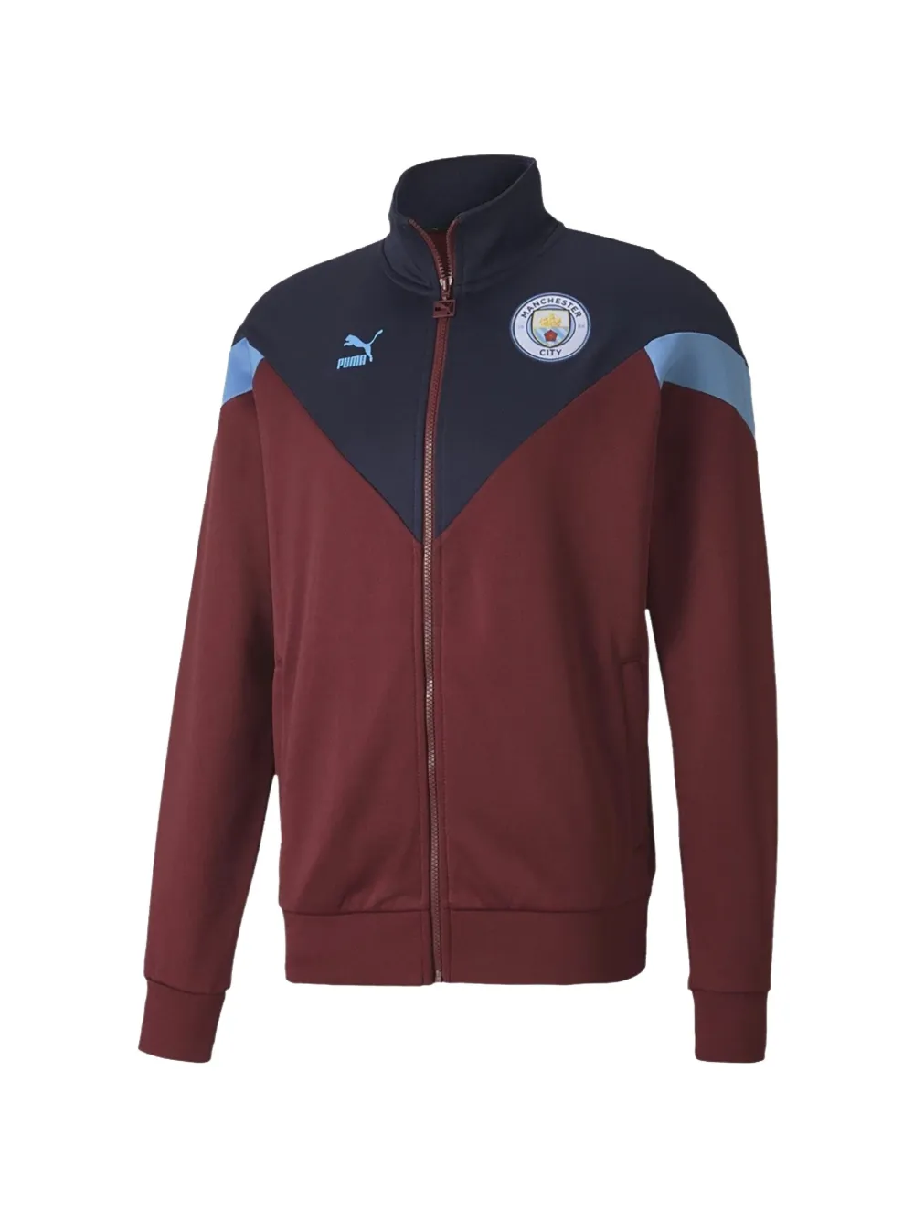 PUMA Felpa Manchester City con zip - Rosso