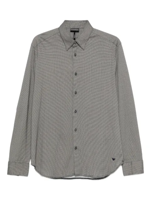 Emporio Armani geometric-pattern long-sleeve shirt