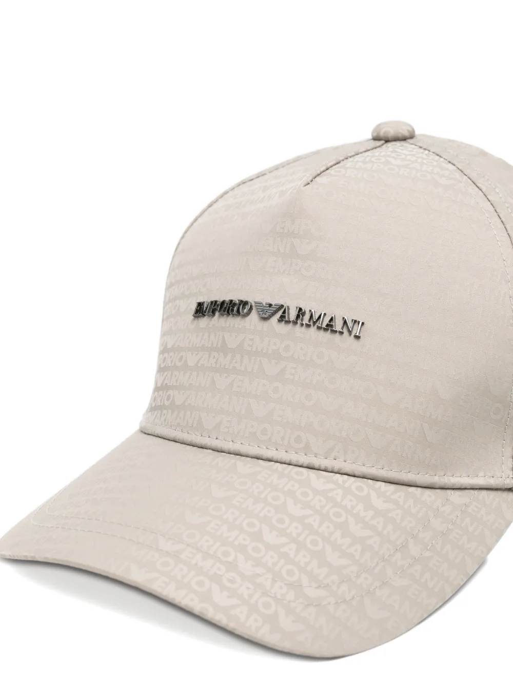 Emporio Armani Honkbalpet met logo Grijs
