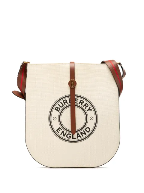 Burberry Pre-Owned 2018-2025 Printed Canvas Logo Anne crossbody bag