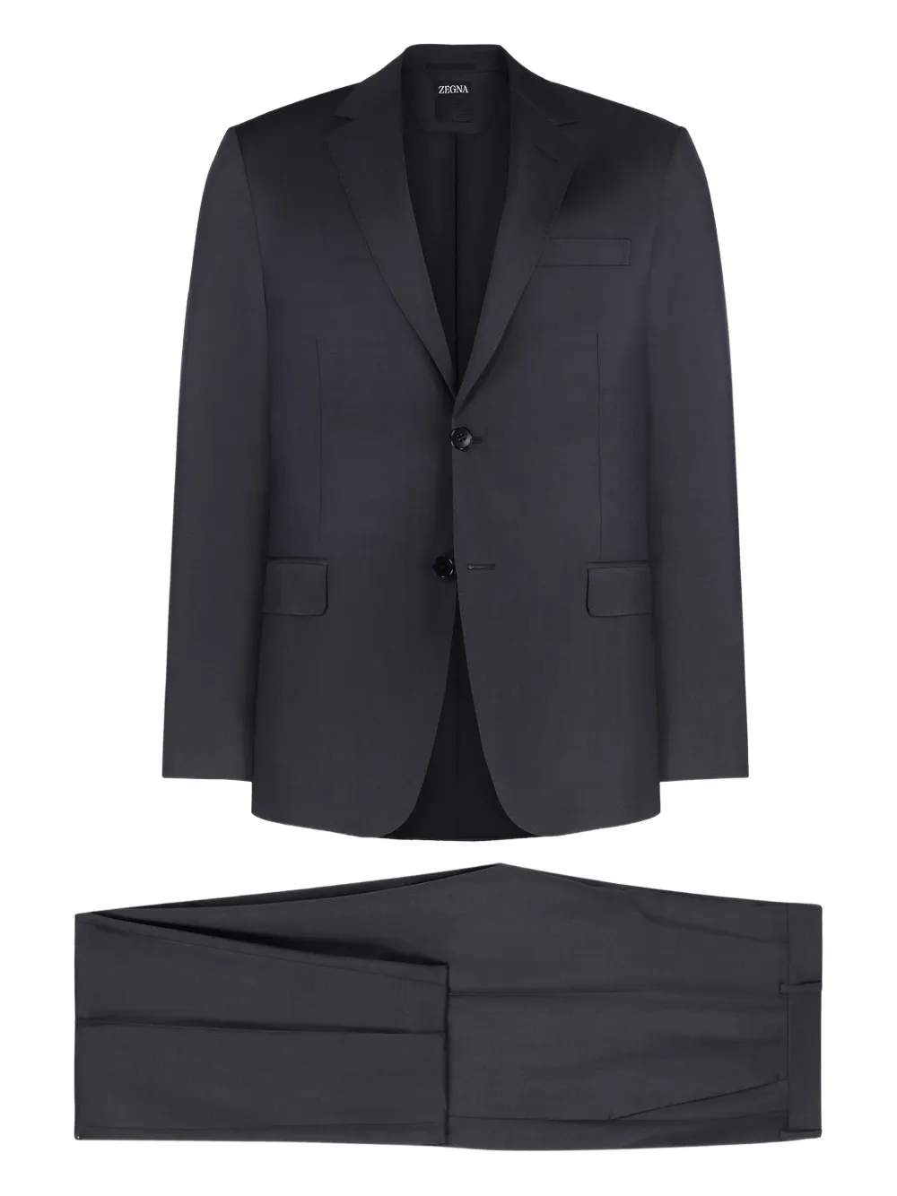 Zegna notched-lapel suit | gris | Image 1