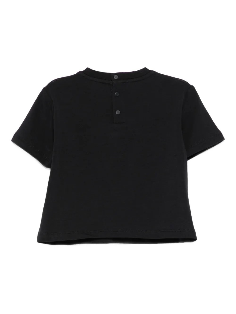 Emporio Armani Kids T-shirt met zak Zwart